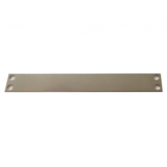 Identifikačná doska z nehrdzavejúcej ocele V2A ( AISI 304, 1.4301 ) 100x15x0,5mm / 4 otvory 3mm