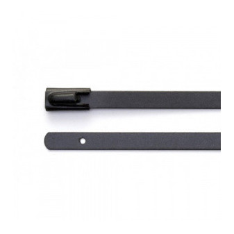 316 stainless steel polyester coated straps 4,6x260mm , 100 pcs in pack