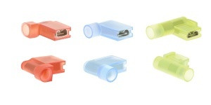 Flat socket, all-isolated, cross section 1,5-2,5mm2/6,3x0,8mm PC with side connection, 100pcs in pack
