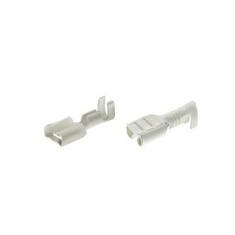 Vernickelte Stahlhülse 0,5-1,0mm2/6,3x0,8mm, 100Stück in Packung