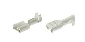 Niklowana stalowa tuleja 1,0-2,5mm2/6,3x0,8mm, 100szt w opakowaniu
