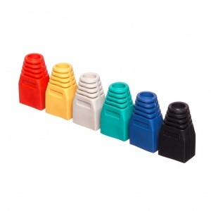Schutzkappe für RJ 45 Stecker schwarz, 10 Stück in Packung
