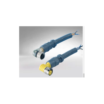 Straight connector with female thread, IP54, NW 7, grey, M12x1