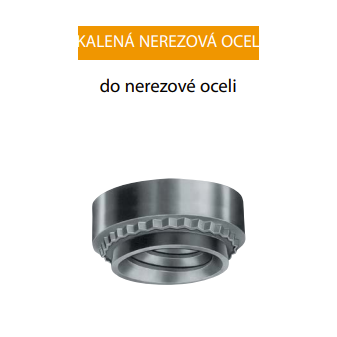 SP-M4-2 Nakrętka dociskowa PEM, stal nierdzewna, hartowana, do stali nierdzewnej