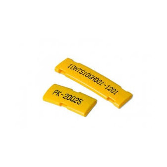 Coil yellow with '1' print, length 5mm, 500 pcs on spool