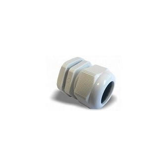 Cable gland with nut, Pg16, clamping range 10,0-14,0mm, light grey RAL7035