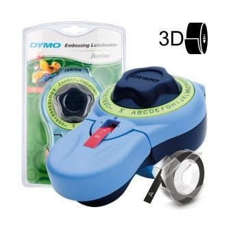 S0717900 Mechaniczna plastikowa drukarka etykiet DYMO dla hobbystów do taśm o szerokości 9 mm, wysokość druku 3 mm