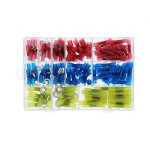 Plastic box - cable lugs with heat shrink tubing, 142pcs