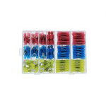 Plastic box - cable lugs with heat shrink tubing, 210pcs