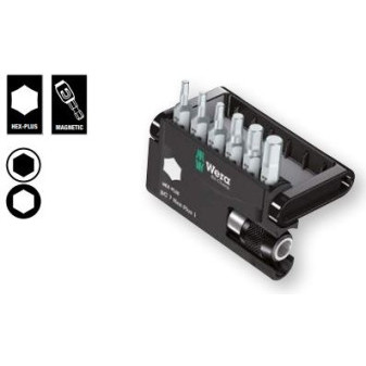 WERA Hex-Plus bit set with quick release holder - 7 pieces