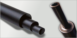 Shrink tube medium strength with adhesive 92/26mm, black (CFM, TLS)