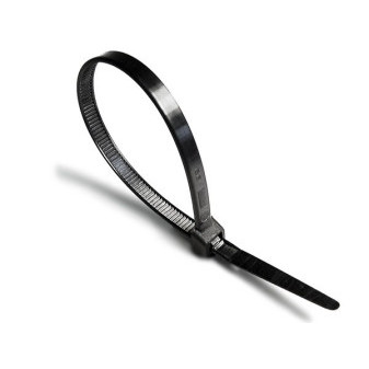 Čierne sťahovacie pásky odolné voči UV žiareniu, 8 kg, priemer zväzku 11 mm, 2,4x60 mm, 100 ks v balení