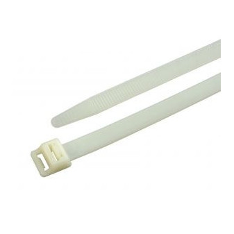 Stahovací páska přírodní rozebíratelná 7,6x120mm, 100ks v balení