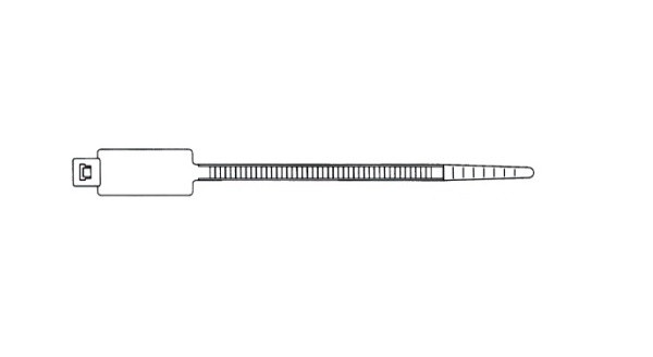 Jednoduchá páska 4,8x300mm so štítkom 13x54mm (MCV-300), 100ks v balení