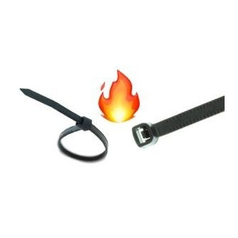 Spannband flammhemmend (V0), 13kg, 35mm Bündeldurchmesser, 3,6x150mm, 100Stück in Packung