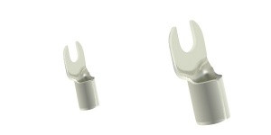 Thermo-resistant crimp fork, nickel up to  650°C, cross section 0,5-1,5mm2/M4 (56c/4), 100pcs in pack