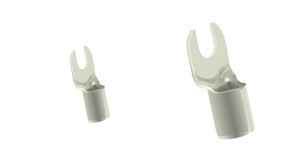 Thermo-resistant crimp fork, nickel up to  650°C, cross section 0,5-1,5mm2/M5 (56c/5), 100pcs in pack