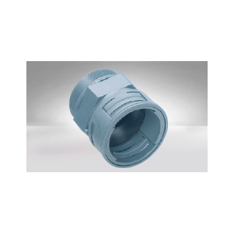 Straight connector with external thread, IP67 protection, NW 17, grey, M20x1,5