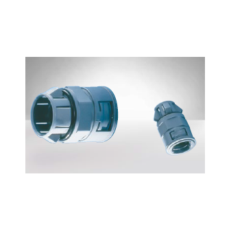Straight connector with male thread   seal for IP67, reinforced, NW 17, black, M20x1,5