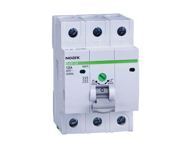 Installation switch, width 3 modules, 3-pole, 25A